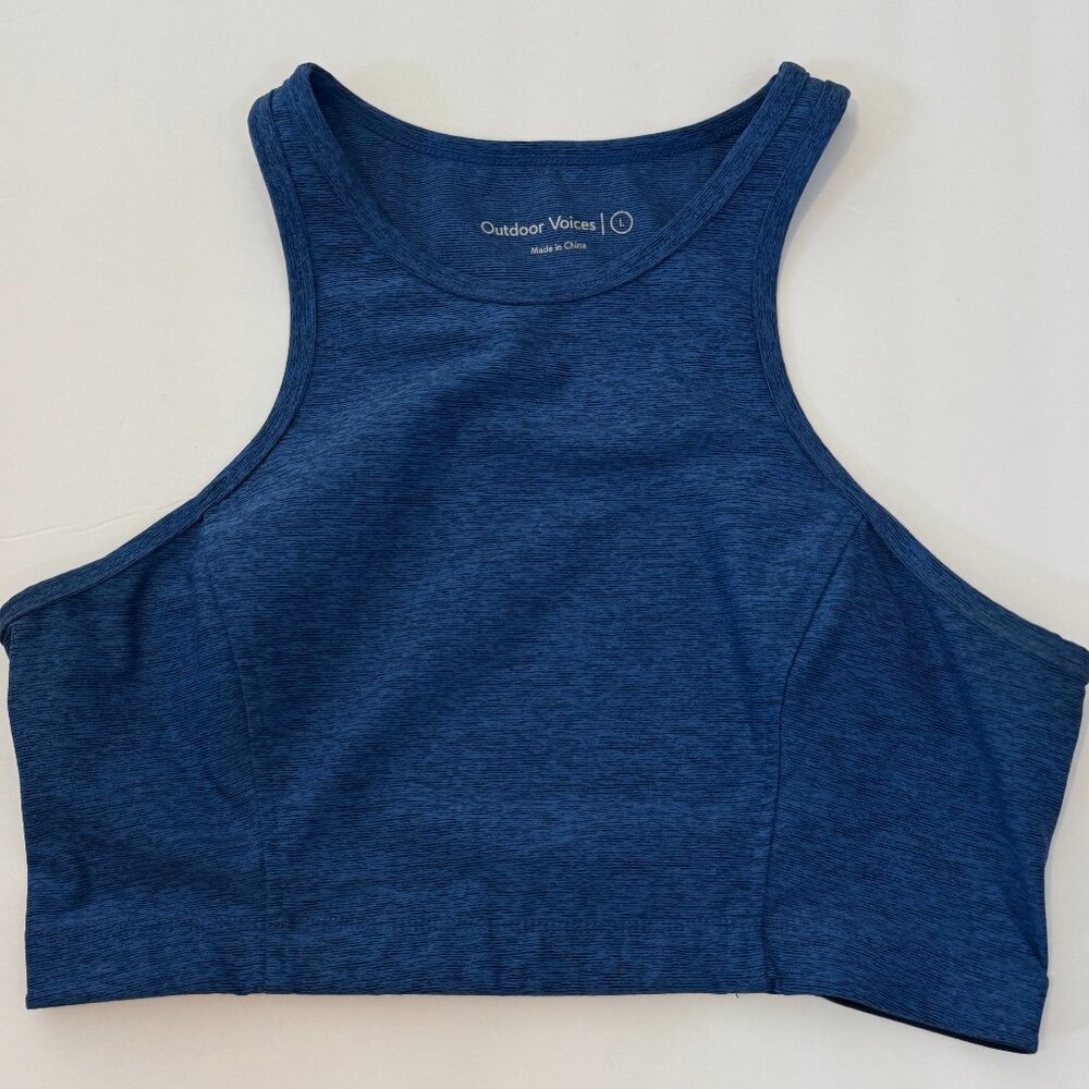 Outdoors Voices Athena Crop Color Blue/Deep Sea Size Large
